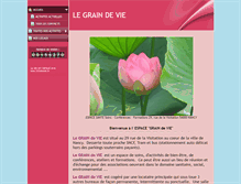 Tablet Screenshot of le-grain-de-vie.fr